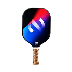 Niupipo Fibreglass Surface Blue & White Pickleball Paddle - MX-53-1