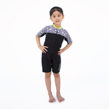 Junior 1PC UV S/S Half Swimsuit - AUV23305