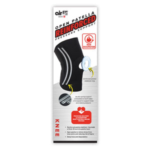 AirFit Medi Open Patella Reinforced Pressure Support - Black