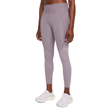 Nike Yoga Dri-FIT High-Waisted 7/8 Metallic Trim Leggings W