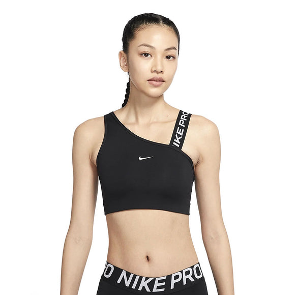 Buy Nike Black Pro Dri-Fit Asymmetric Sports Bra for Women in